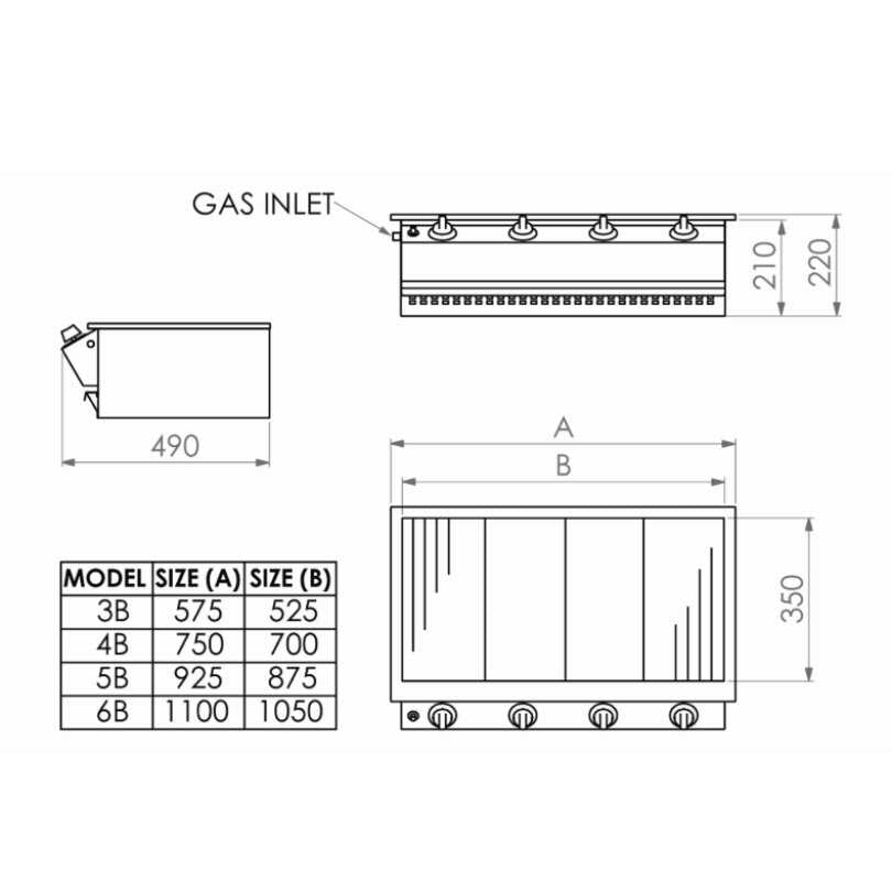 Sizzler Gas Braai - Sizes