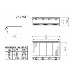 Sizzler Gas Braai - Sizes