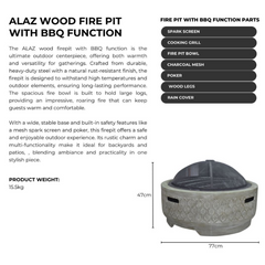 Alaz Wood Fire Pit