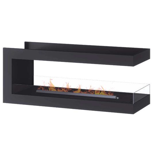 Canto Three, Flueless Gas Fireplace, Black